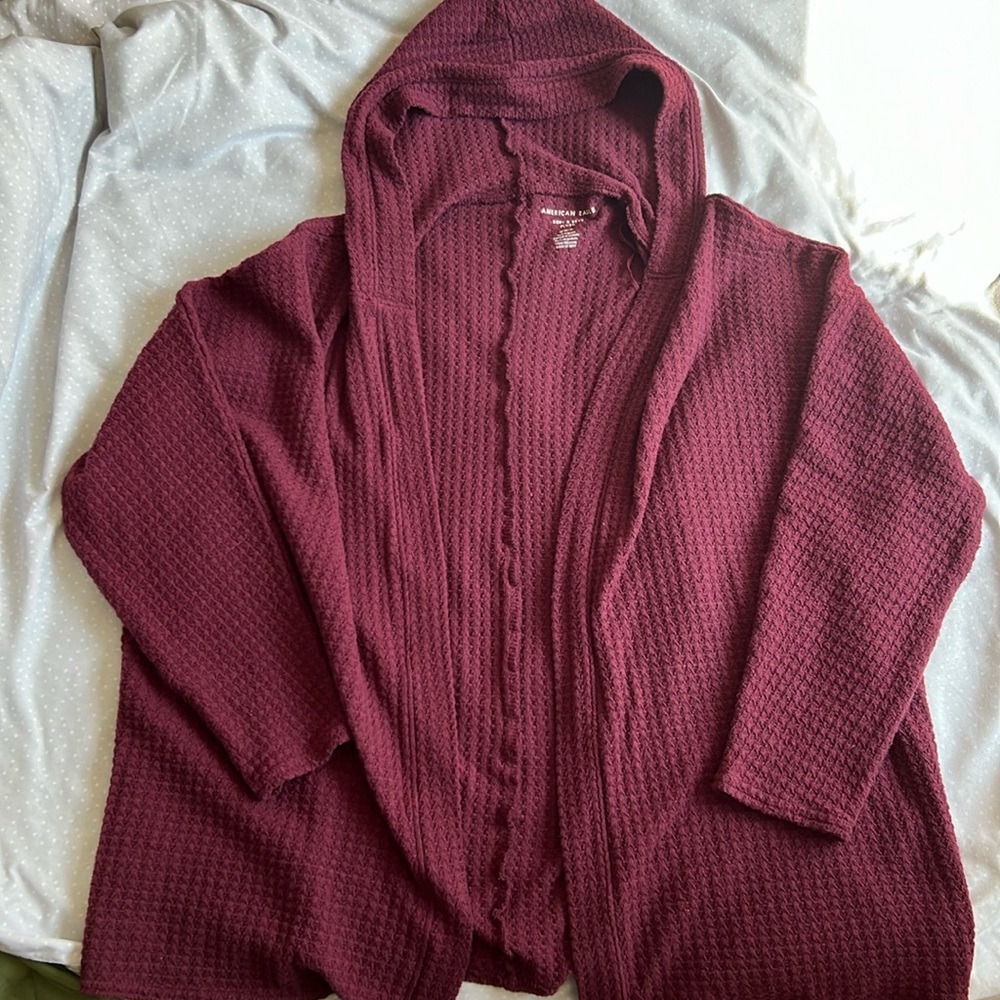 American Eagle Hooded Cardigan
